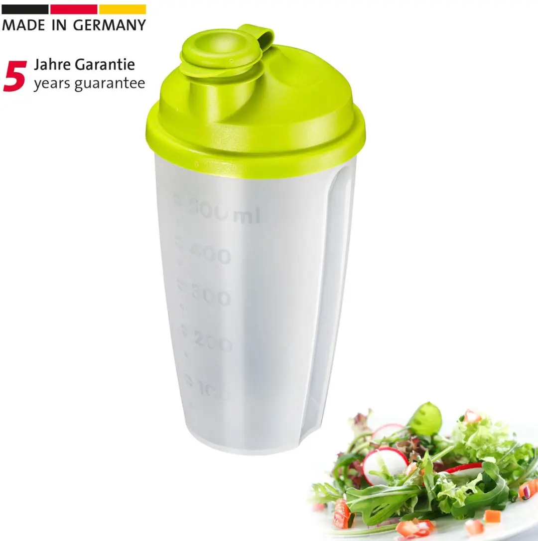 Westmark Dressingshaker Mixery 0,5L - BPA-vrij - Groen/Doorzichtig