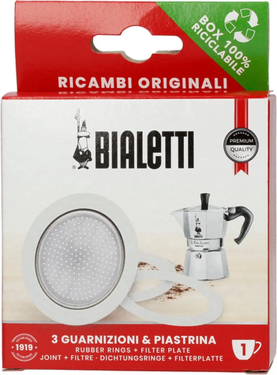Bialetti Moka Filterplaatje + Ringen