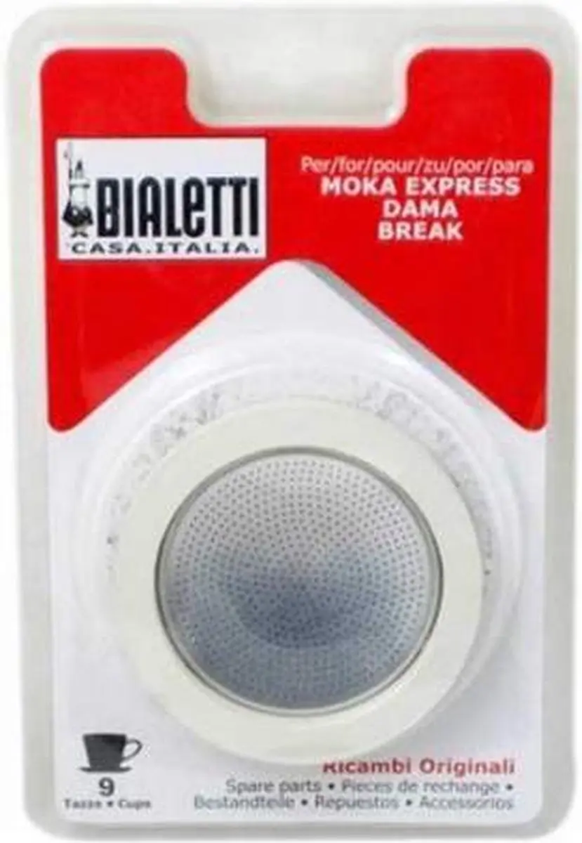 Bialetti Moka Filterplaatje + Ringen - 3.9cm