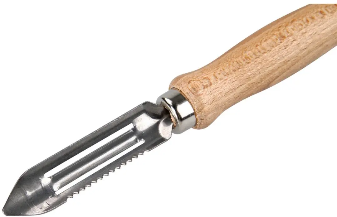 Fackelmann Wood Edition Groenteschiller 16cm - Roestvrij staal/Hout