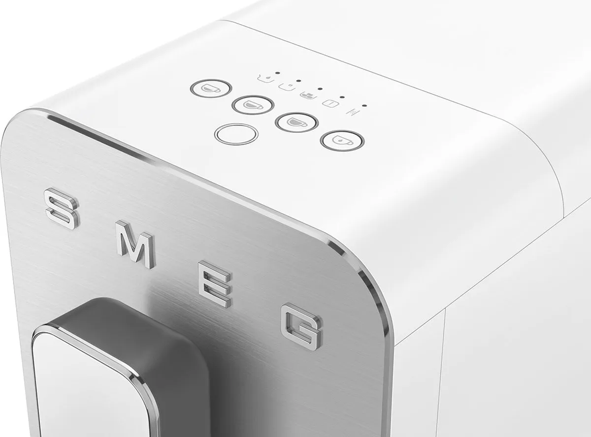 Smeg BCC11WHMEU Volautomatische Espressomachine - Mat Wit