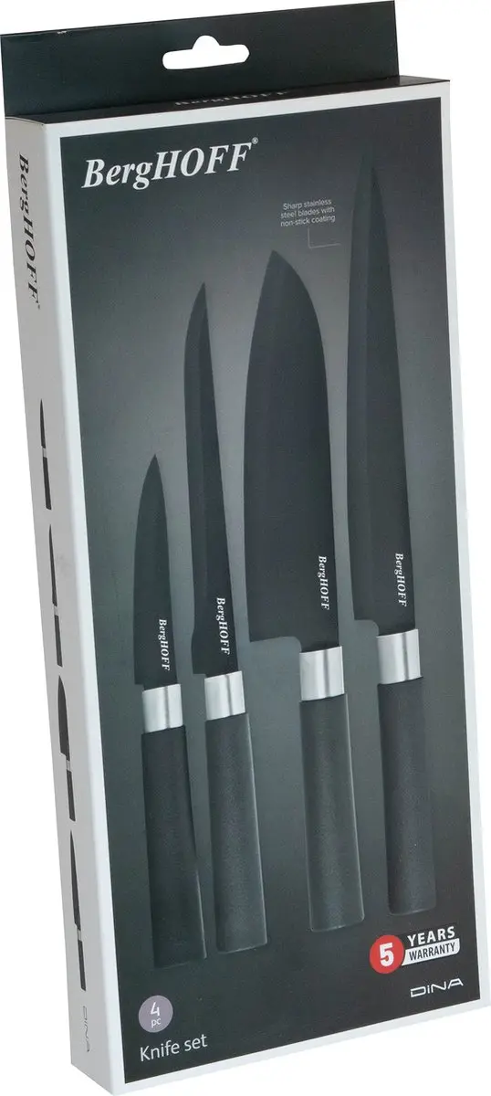 BergHOFF DiNA Prime Messen Set 4-delig