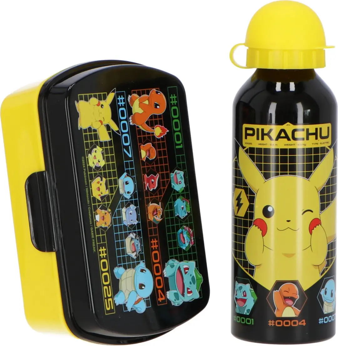 Pokémon Lunchset - Broodtrommel & Drinkfles 0,5L - Multi Colour