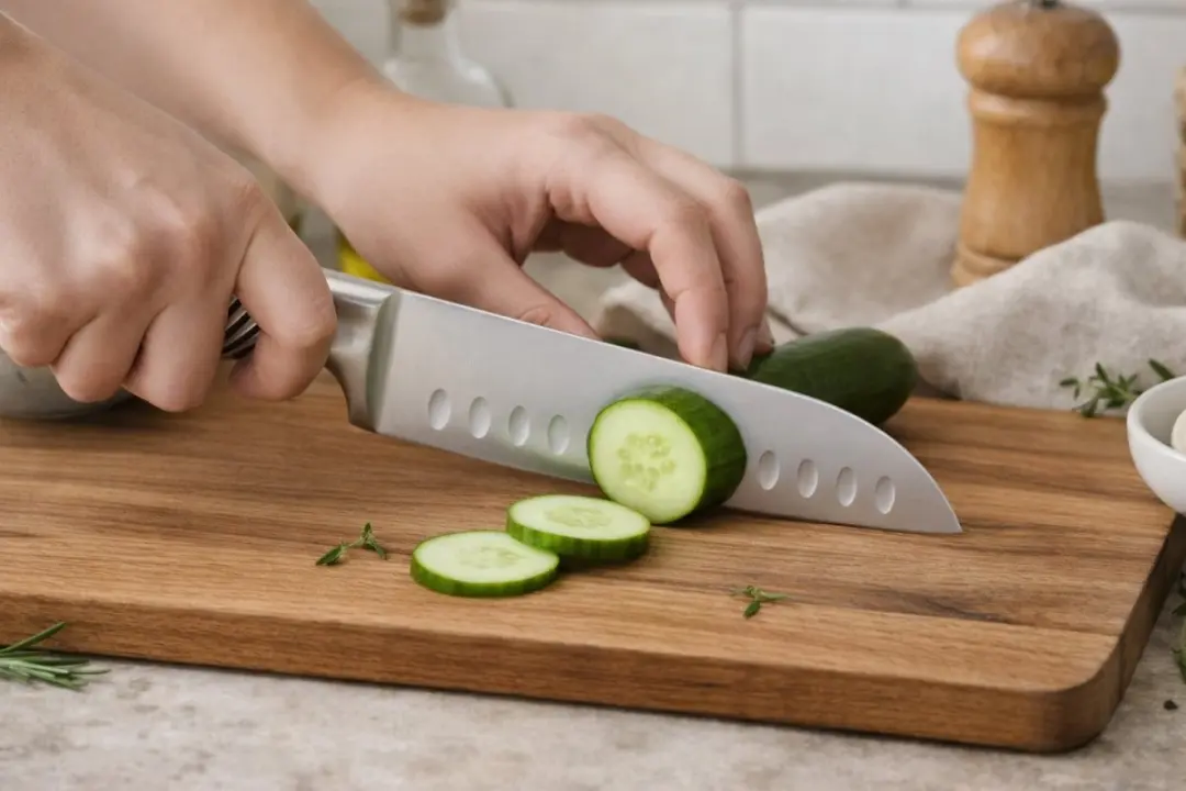 Cookinglife Santokumes Allround Keukenmes 33cm - RVS Zilver