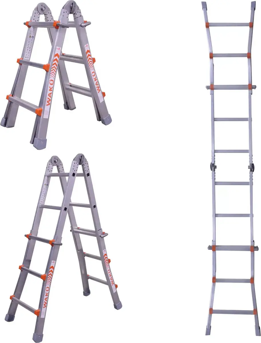 Little Jumbo Waku Model 0 Telescopische Vouwladder 3.48m