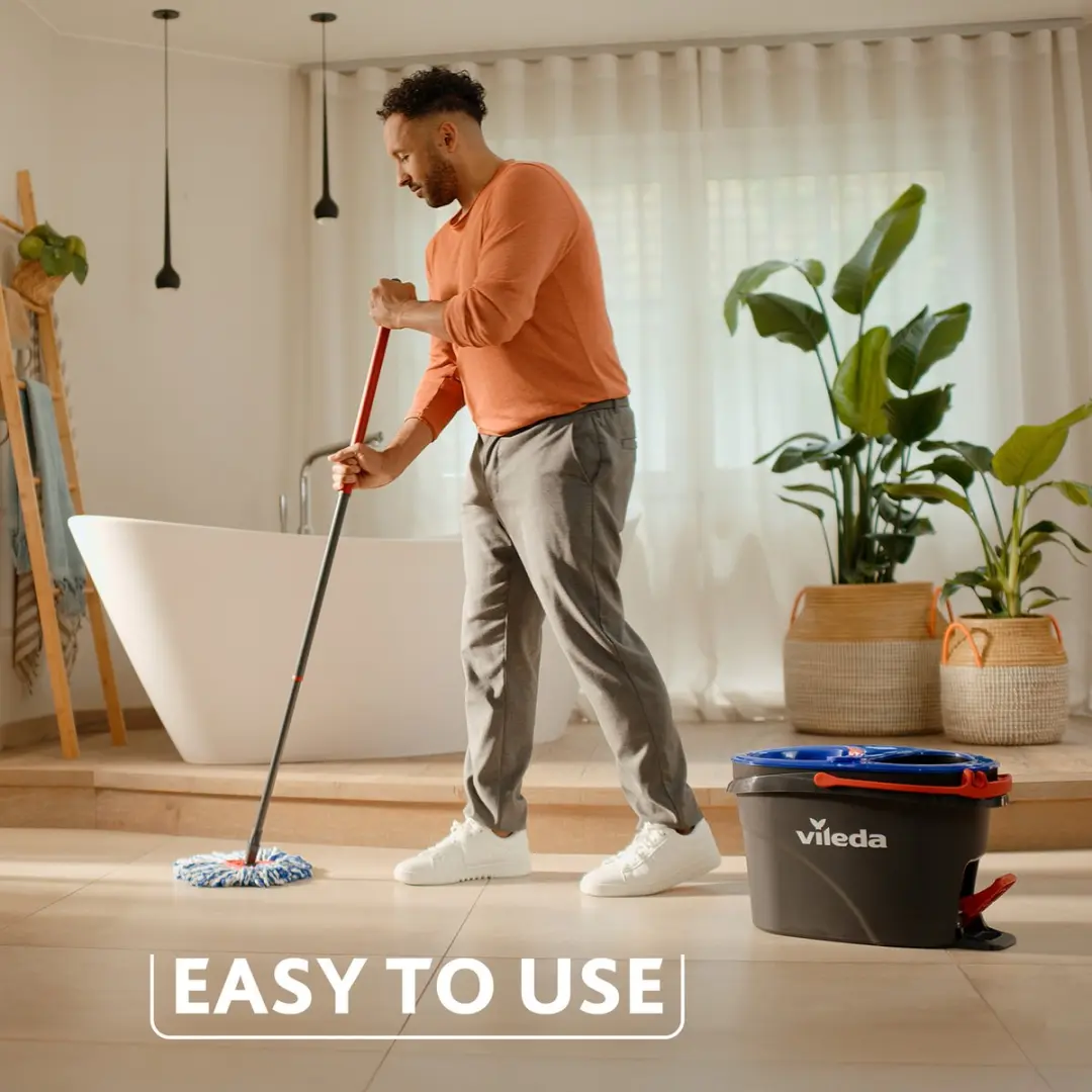 Vileda H2Pro Spin Mop Vervanging H2Pro 178330 - Wit/Blauw