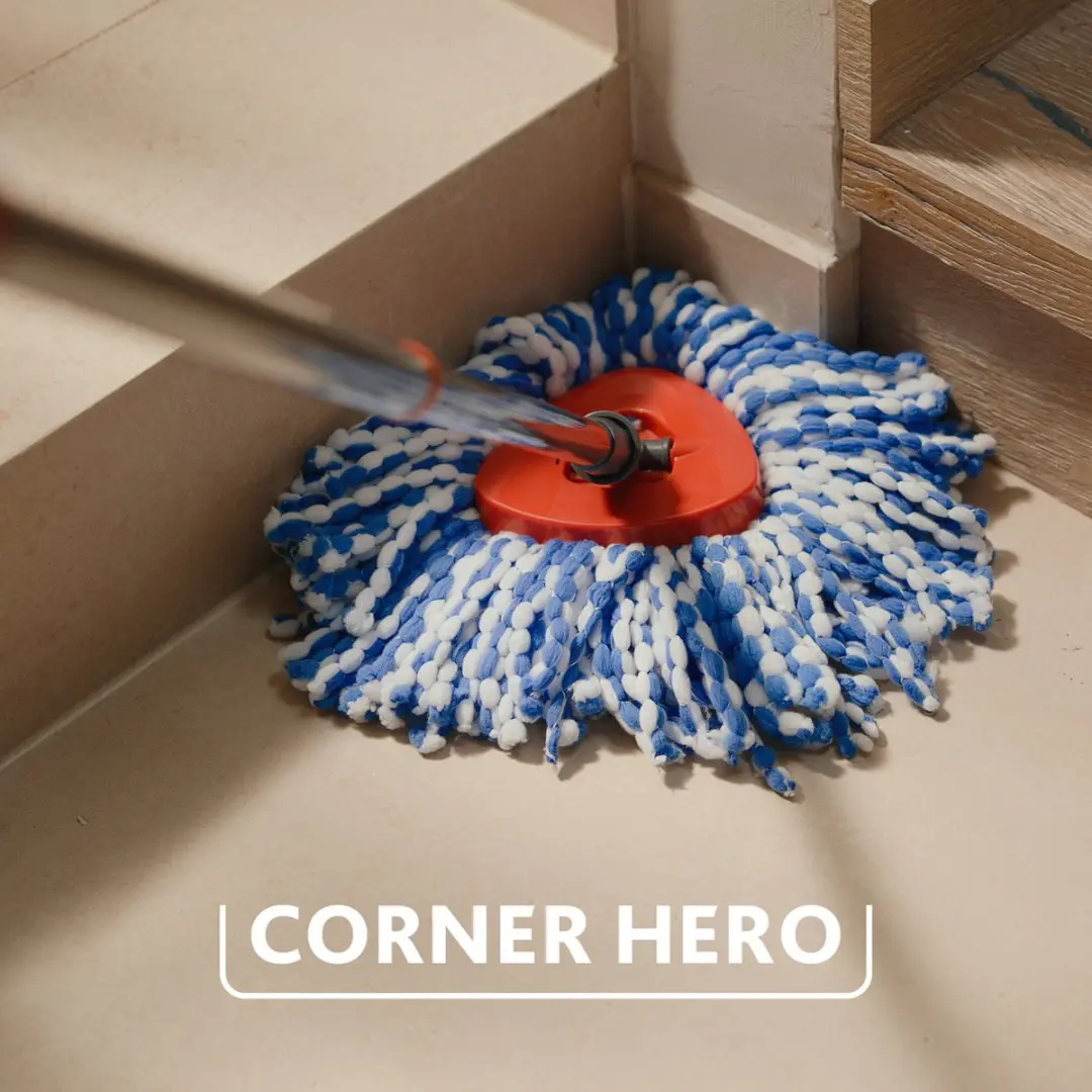 Vileda H2Pro Spin Mop Vervanging H2Pro 178330 - Wit/Blauw