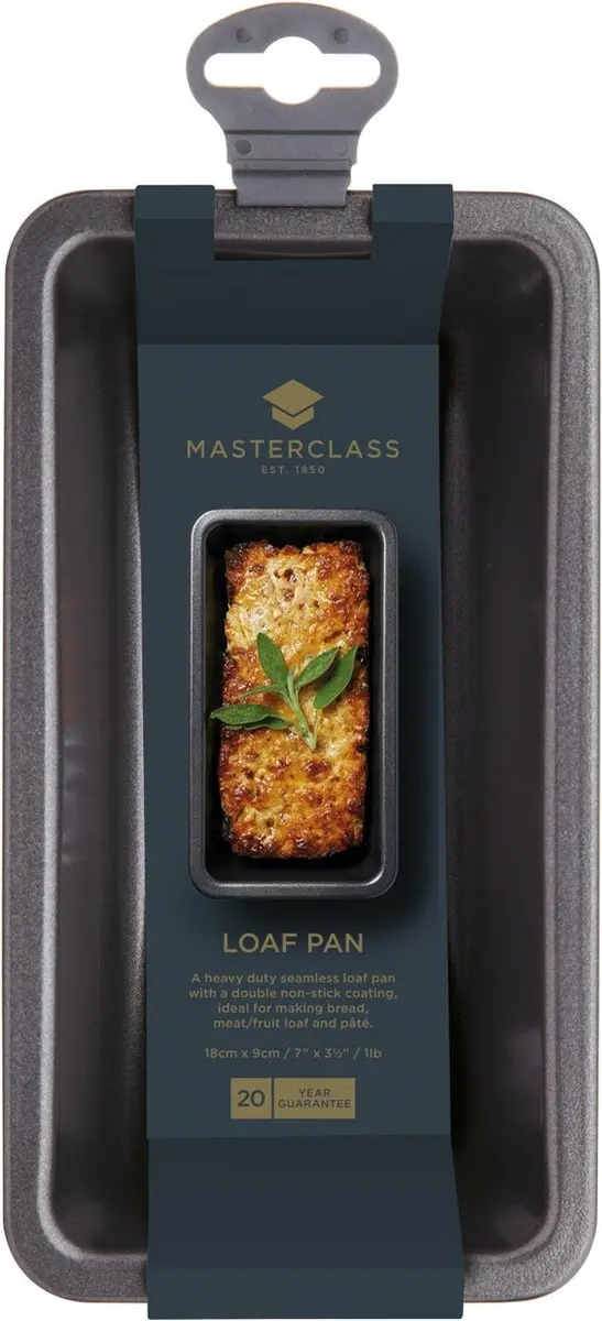 MasterClass Anti-aanbak Broodvorm 1 lb - 18x9cm - Zwart