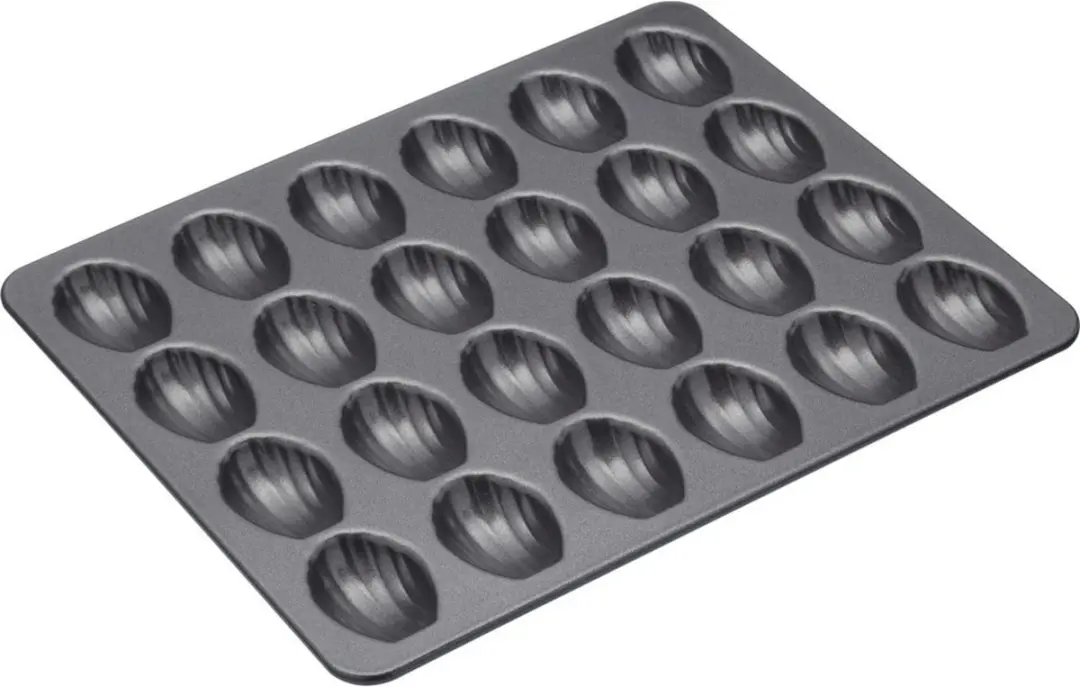 Masterclass Bakvorm Mini Madeleines 24 Stuks - 27x21cm Zwart