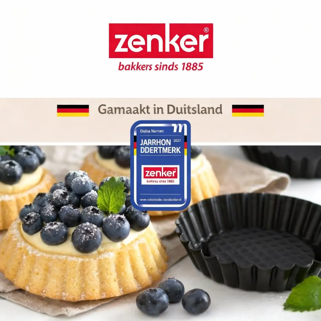 Zenker Taartvormpjes 10cm - 6 Stuks - Zwart