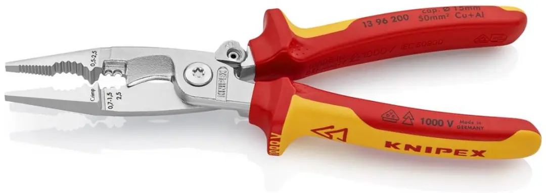 Knipex 13 96 200 SB Elektro-installatietang - afbeelding 3 van 6