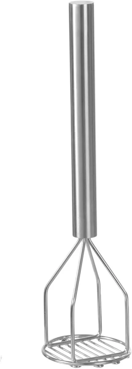 HENDI Pureestamper Ø118x455mm - Roestvrij staal - Zilver