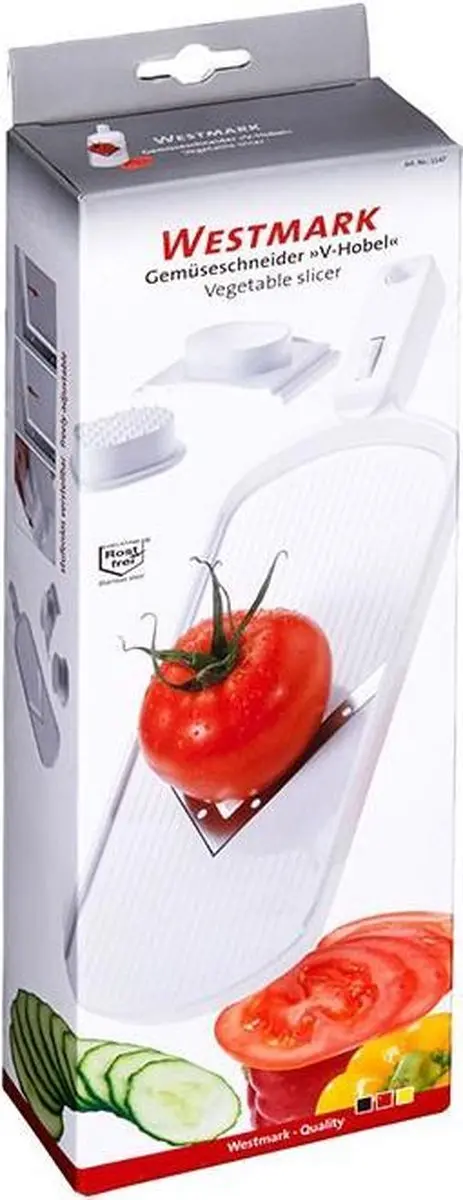 Westmark Groenteschaaf V-Hobel 11472260 - Wit/Rood