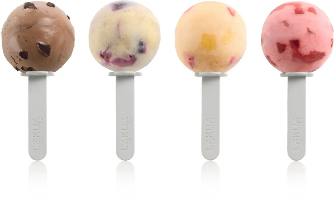 Lékué IJslollyvormen Lollipop - 4 Stuks - Mixed