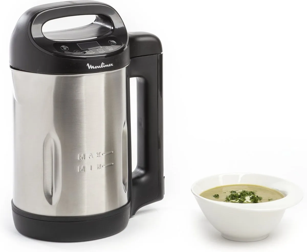 Moulinex My Daily Soup LM542810 Soepmaker 1,2L - Zwart/Roestvrijstaal