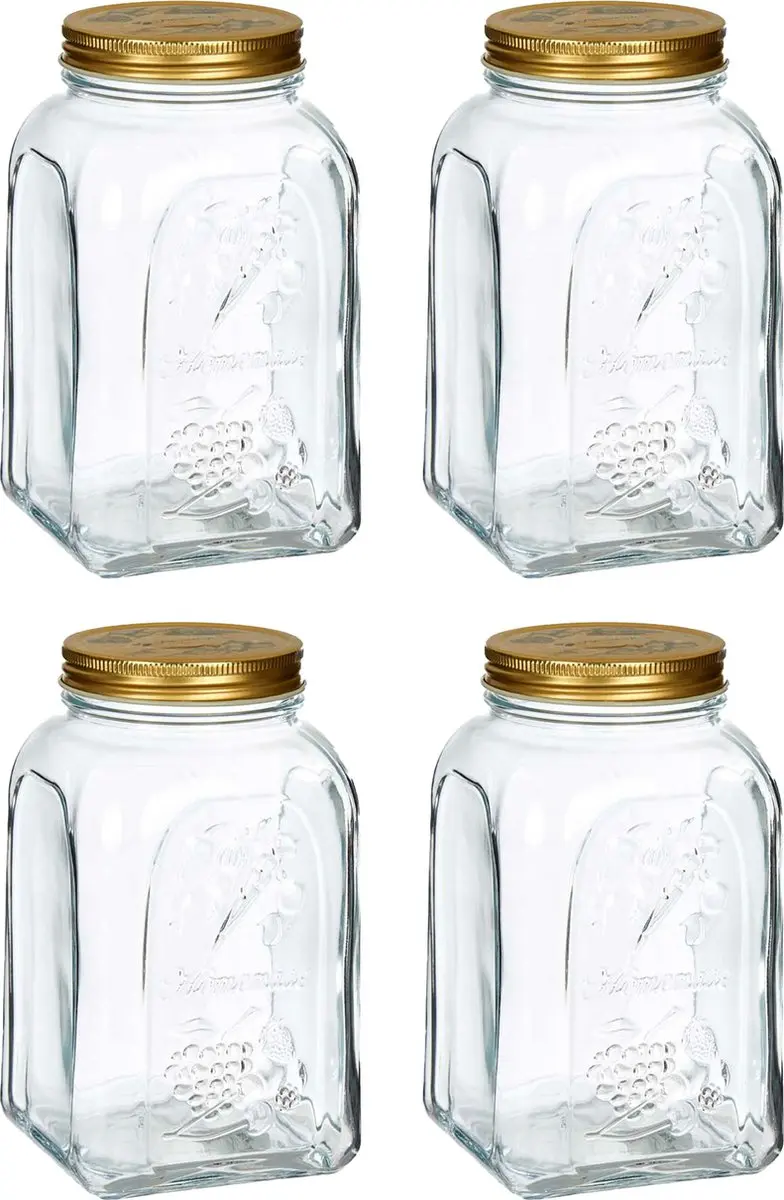 Pasabahce Square Voorraadpot 1,5L