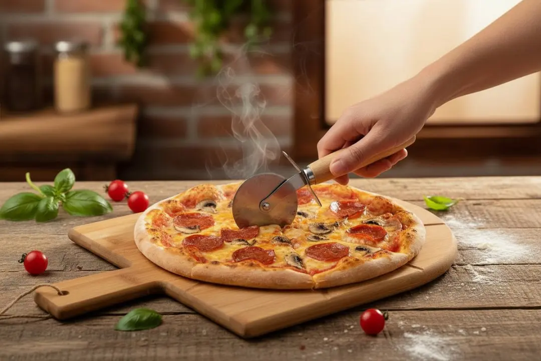 Cookinglife Pizza Set Bamboe - Pizzaplank 43x30cm