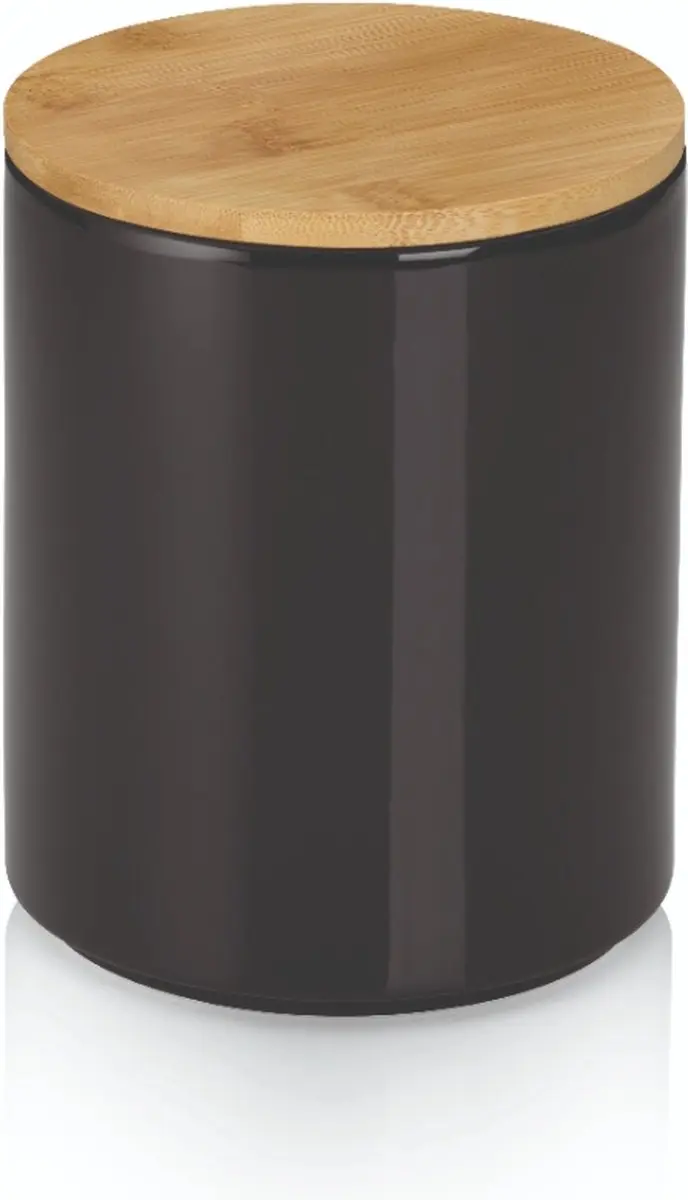 Kela Cady Voorraadpot 1,7L Keramiek - Zwart