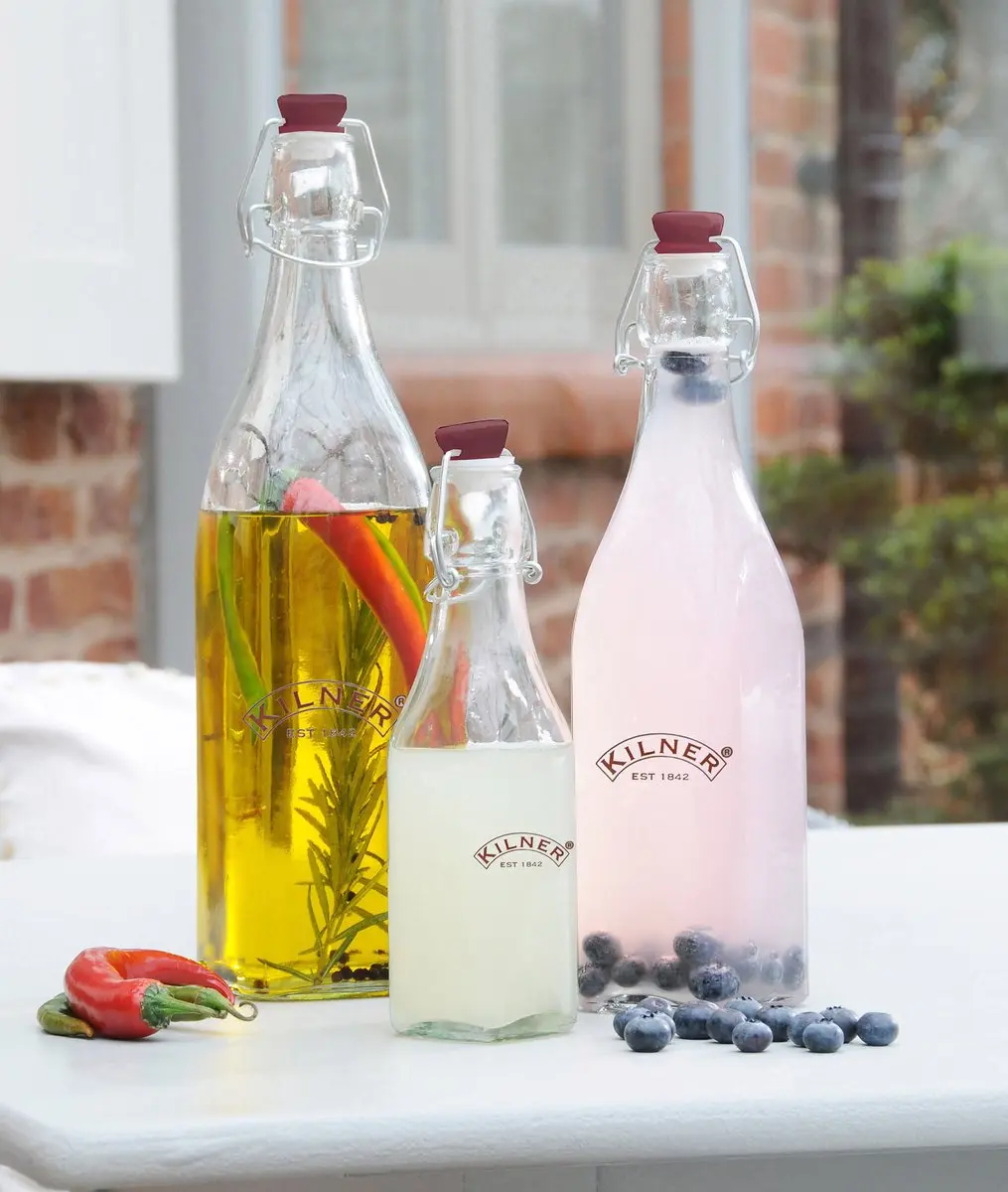 Kilner Clip Top Fles 1,0L - Transparant