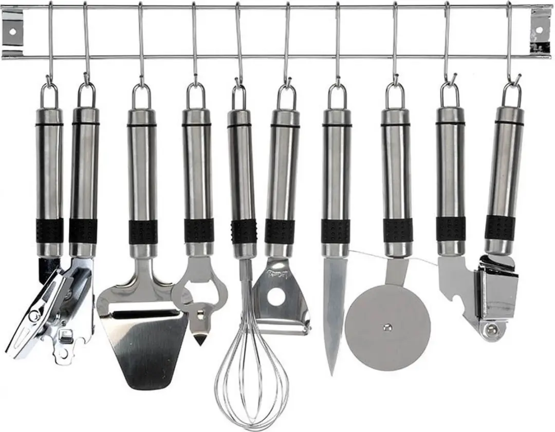 Excellent Houseware 9-delige RVS Keukenset