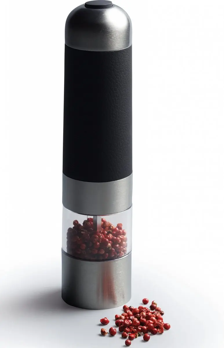 KitchenCraft Masterclass Elektrische Peper-/Zoutmolen - Zwart
