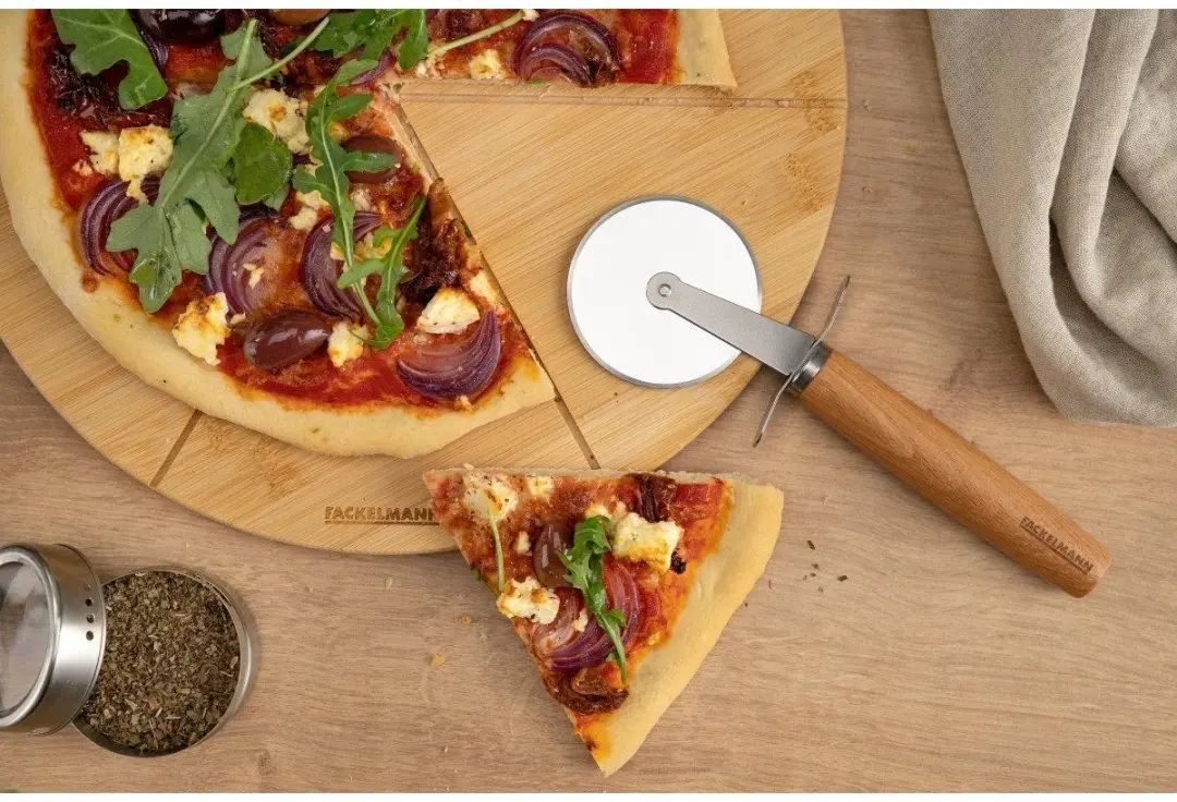 Fackelmann Pizza Roller 31cm - Houten Handvat