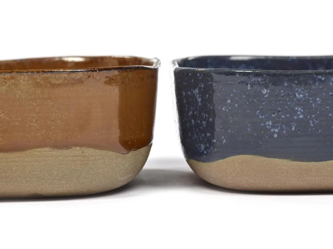 Serax Merci La Nouvelle Ovenschaal - Blauw/Grijs - 2 Stuks