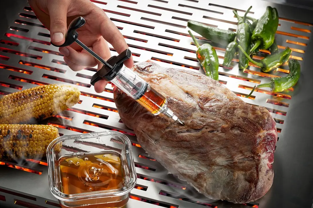 GEFU RVS Marinadespuit - BBQ Injector - 2 Naalden