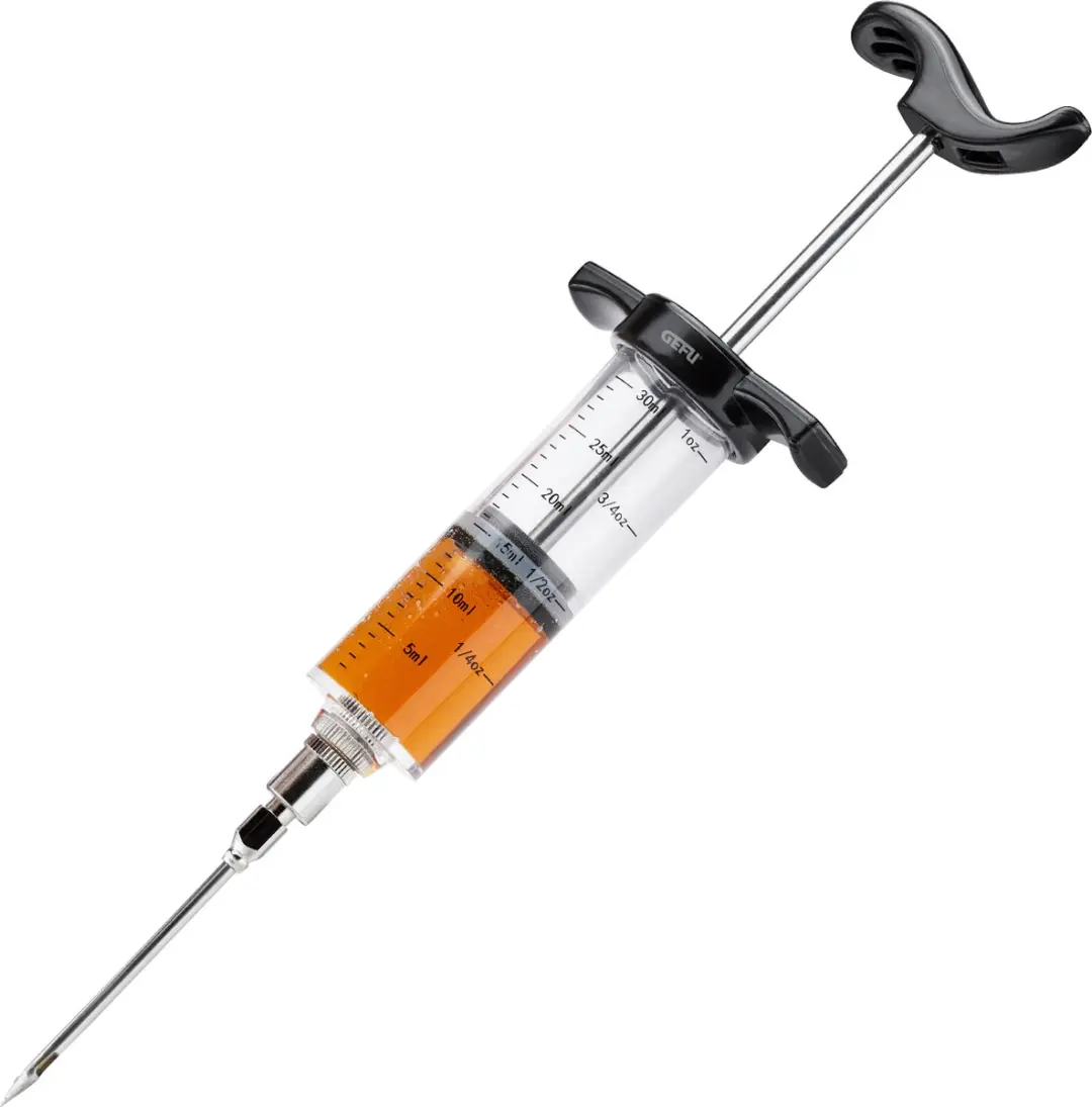 GEFU RVS Marinadespuit - BBQ Injector - 2 Naalden