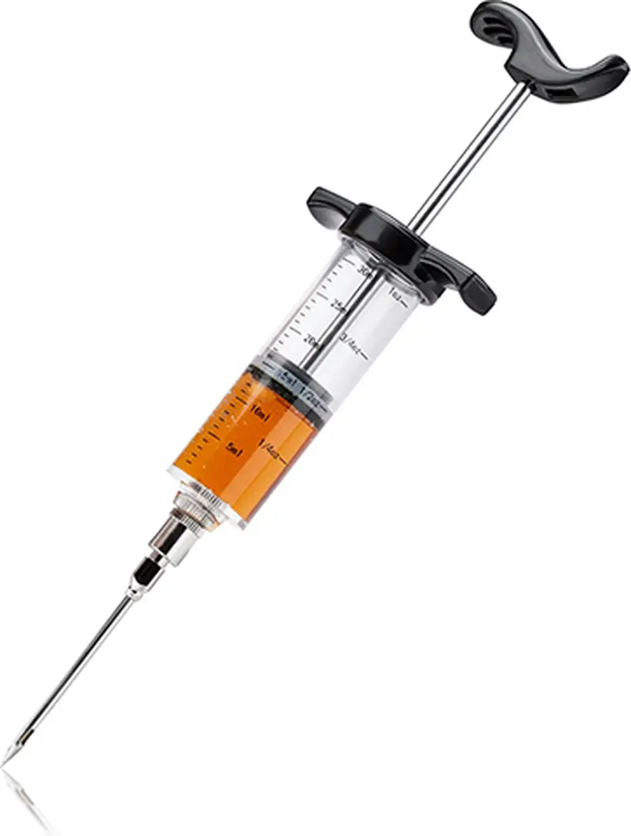 GEFU RVS Marinadespuit - BBQ Injector - 2 Naalden