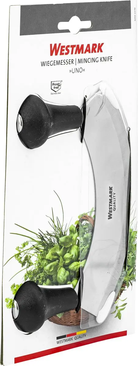 Westmark Wiegemes Uno 17cm - Roestvrij staal - Zilver/zwart