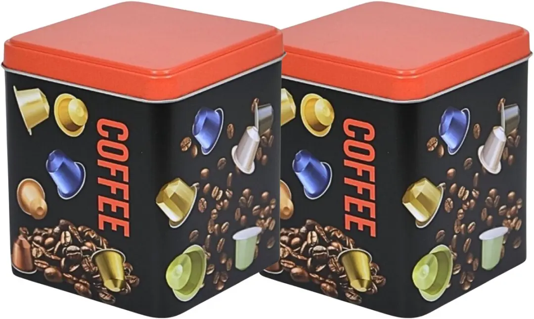 Excellent Houseware Koffiecupjes Bewaarblik 4x
