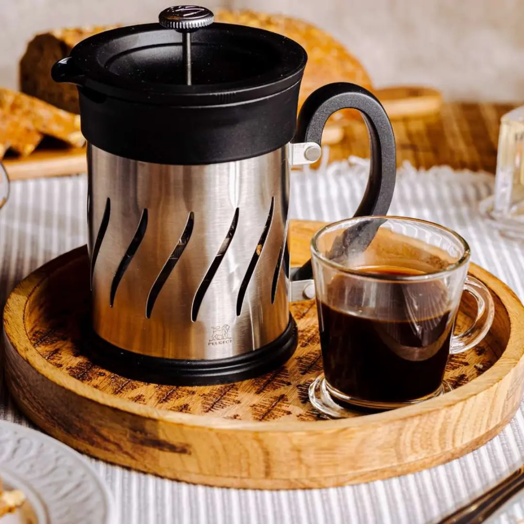 Peugeot Paris Press Koffiemolen & Cafetière 15cm - RVS