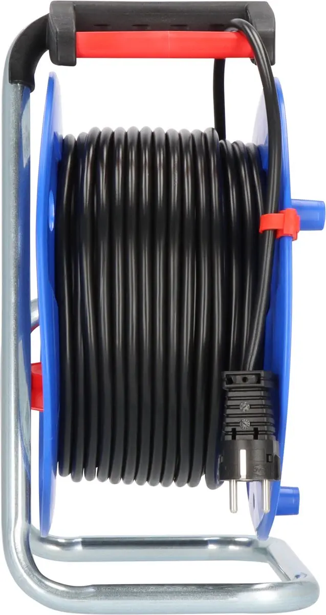 Brennenstuhl Garant Kabelhaspel 50m 3300W - 4x Stopcontact Blauw/Zwart