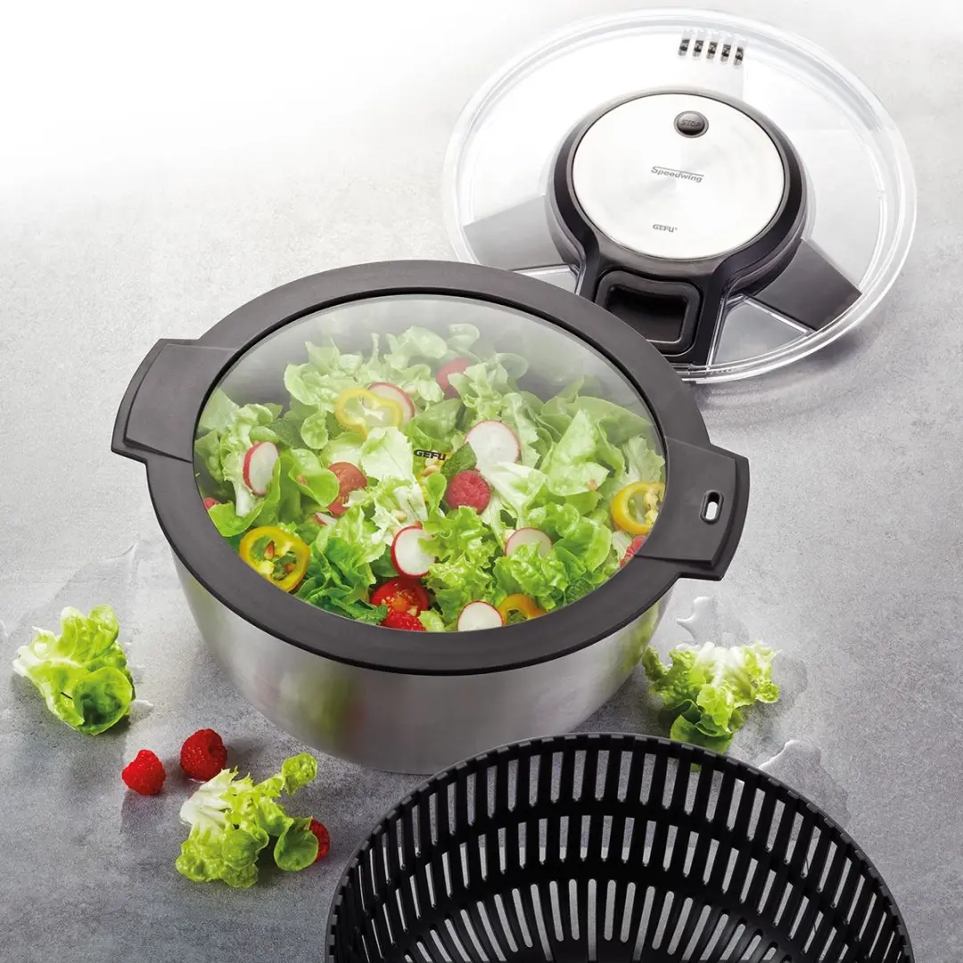 GEFU SELIO Stay Fresh Deksel 24cm - Zwart/Transparant