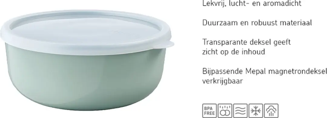 Mepal Lumina Bewaardoos Set 3-delig - 2,5L Nordic Red