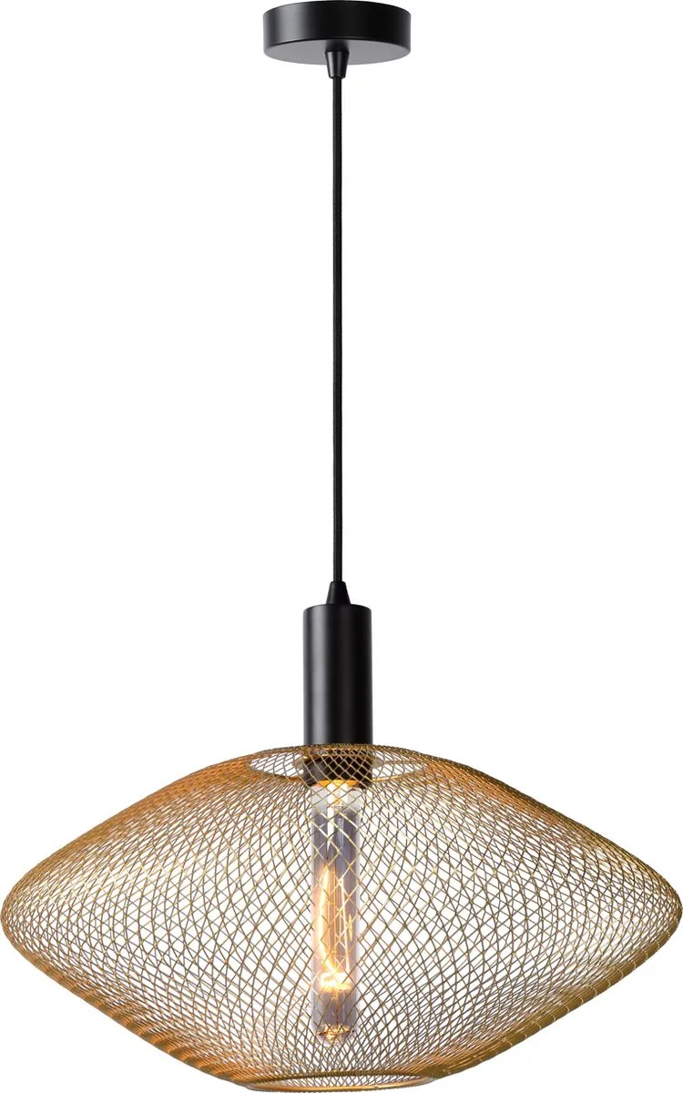 Lucide Mesh Hanglamp Ø45cm - Mat Goud/Messing