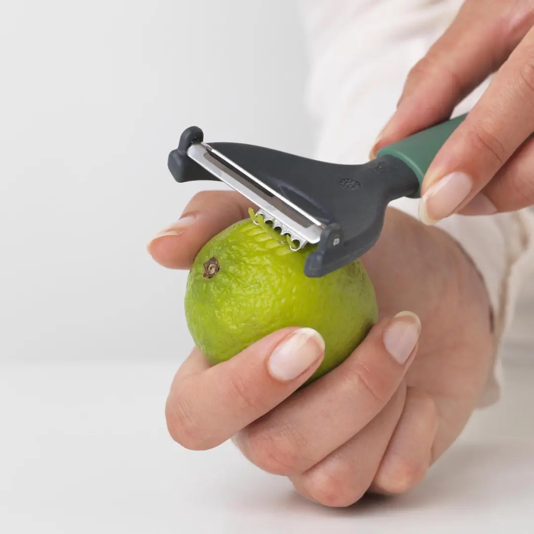 Brabantia Tasty+ Dunschiller Y-vorm plus Zesteur - Fir Green