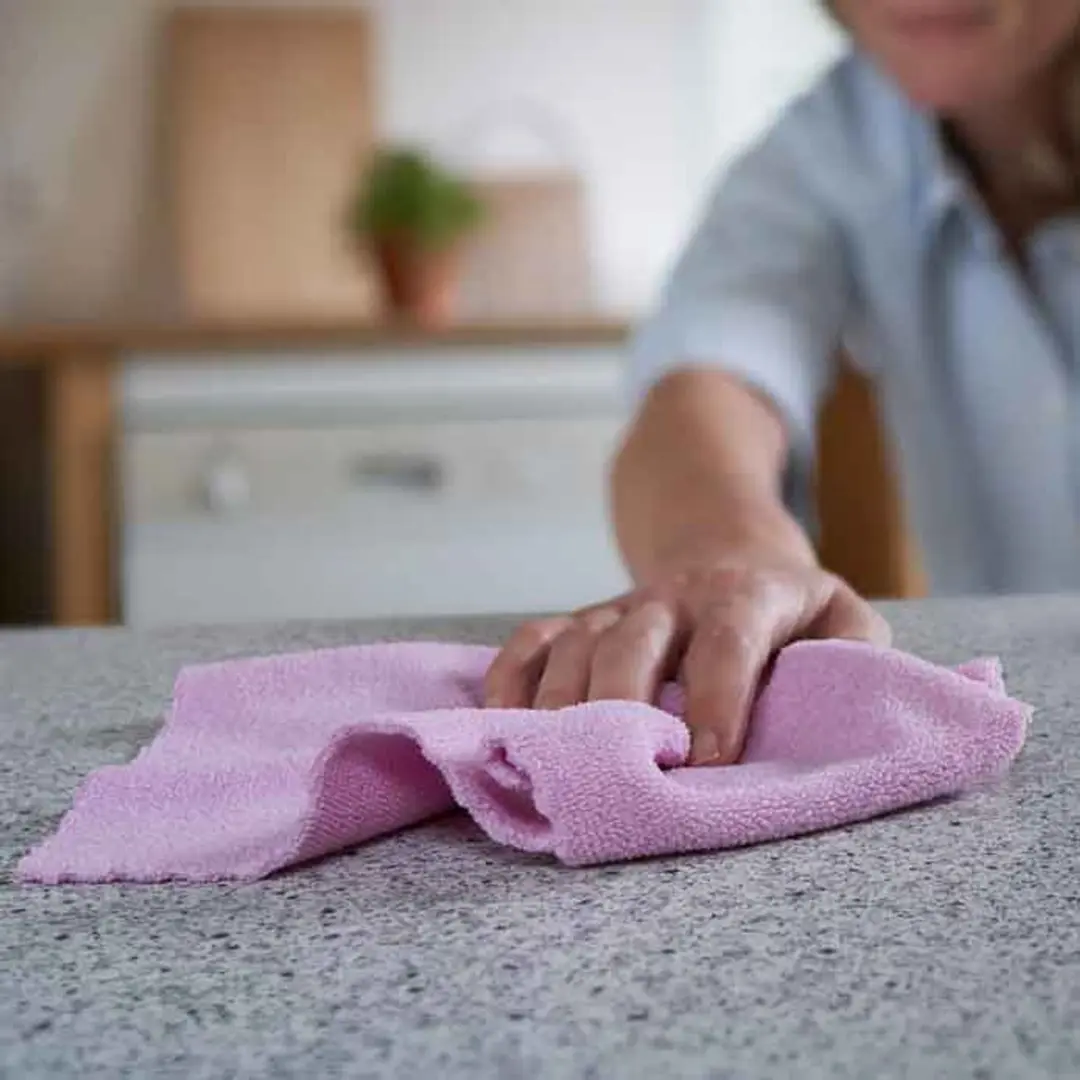 Vileda Microfibra Gerecycleerde Schoonmaakdoeken - 3 Stuks - Roze/Blauw/ Groen