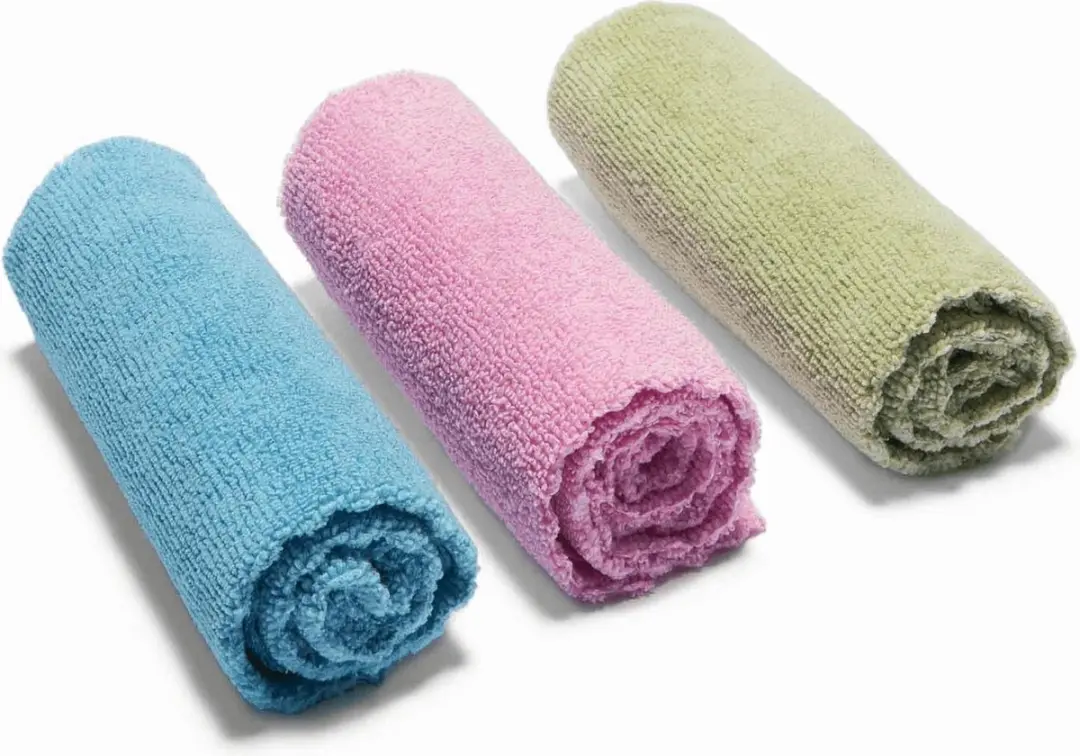 Vileda Microfibra Gerecycleerde Schoonmaakdoeken - 3 Stuks - Roze/Blauw/ Groen