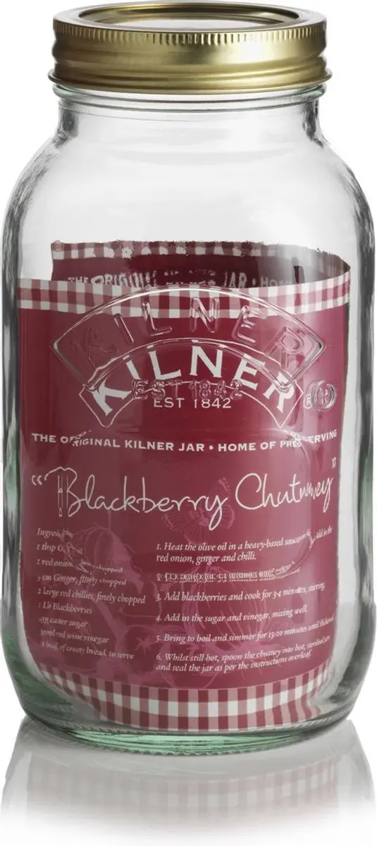 Kilner Weckpot Schroefdeksel 1L - Goud