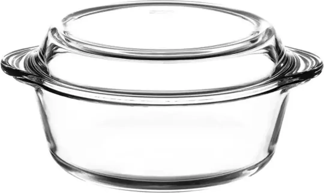Pasabahce Glazen Ovenschaal Met Deksel 2100ml - Transparant