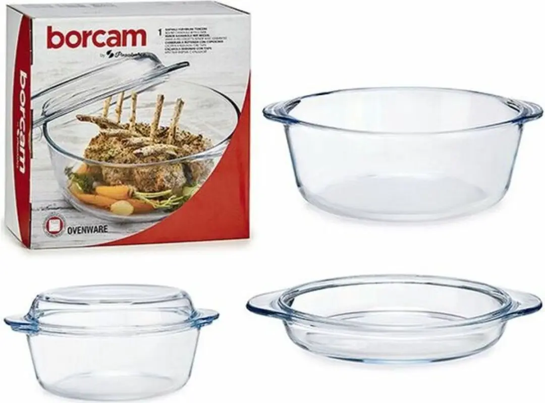 Pasabahce Glazen Ovenschaal Met Deksel 2100ml - Transparant