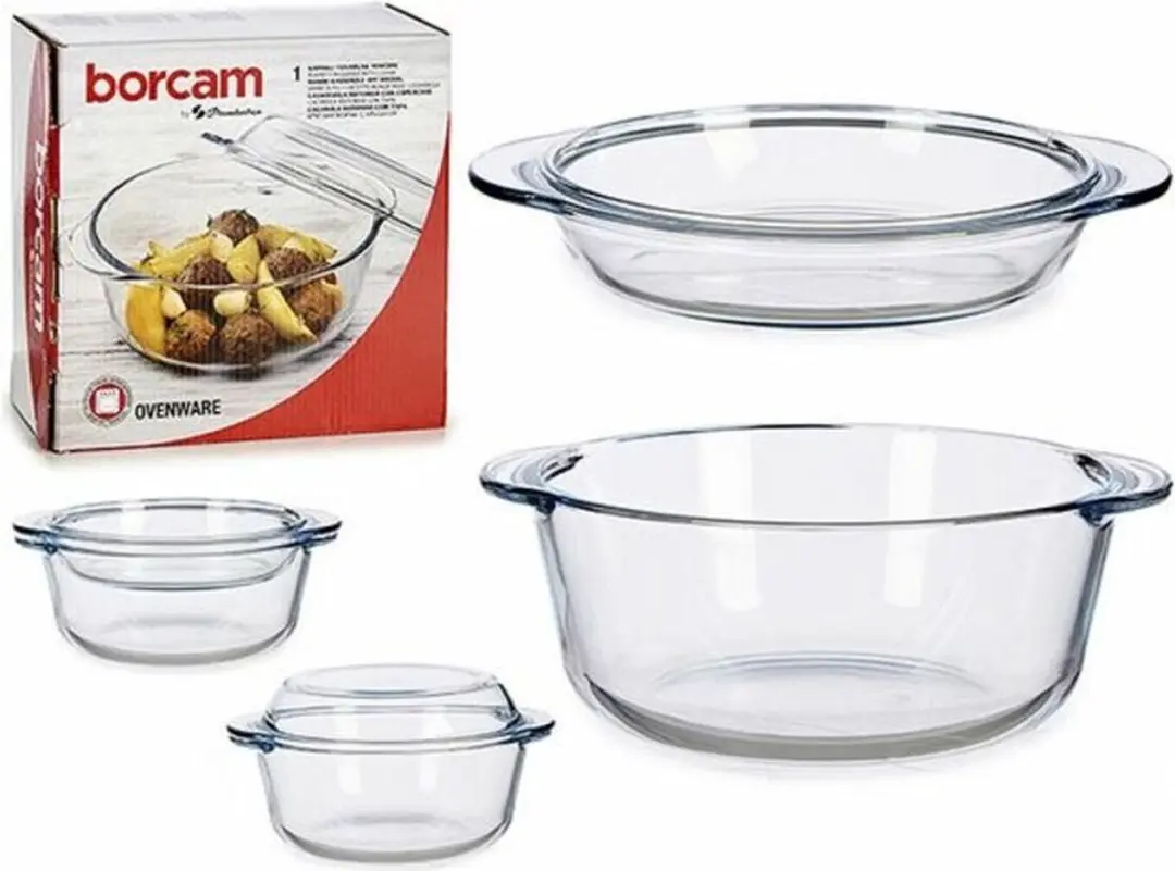 Pasabahce Glazen Ovenschaal Met Deksel 2100ml - Transparant