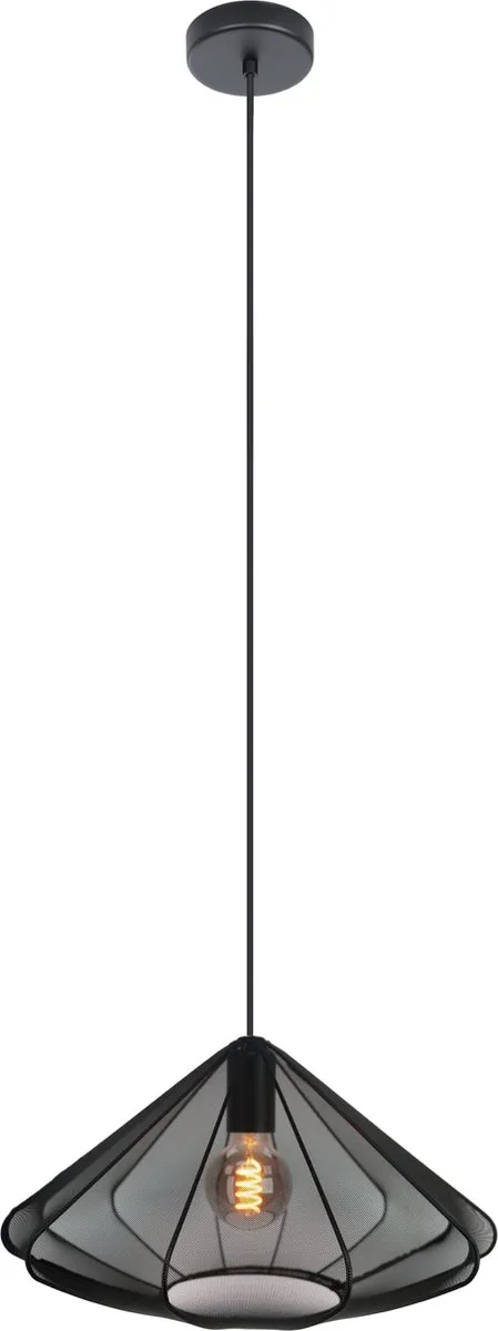 Eglo Dolwen Hanglamp E27 - Ø42,5cm - Zwart