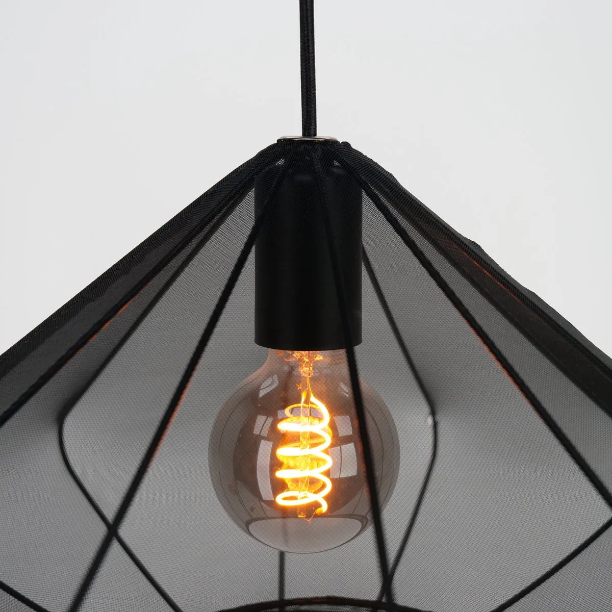 Eglo Dolwen Hanglamp E27 - Ø42,5cm - Zwart