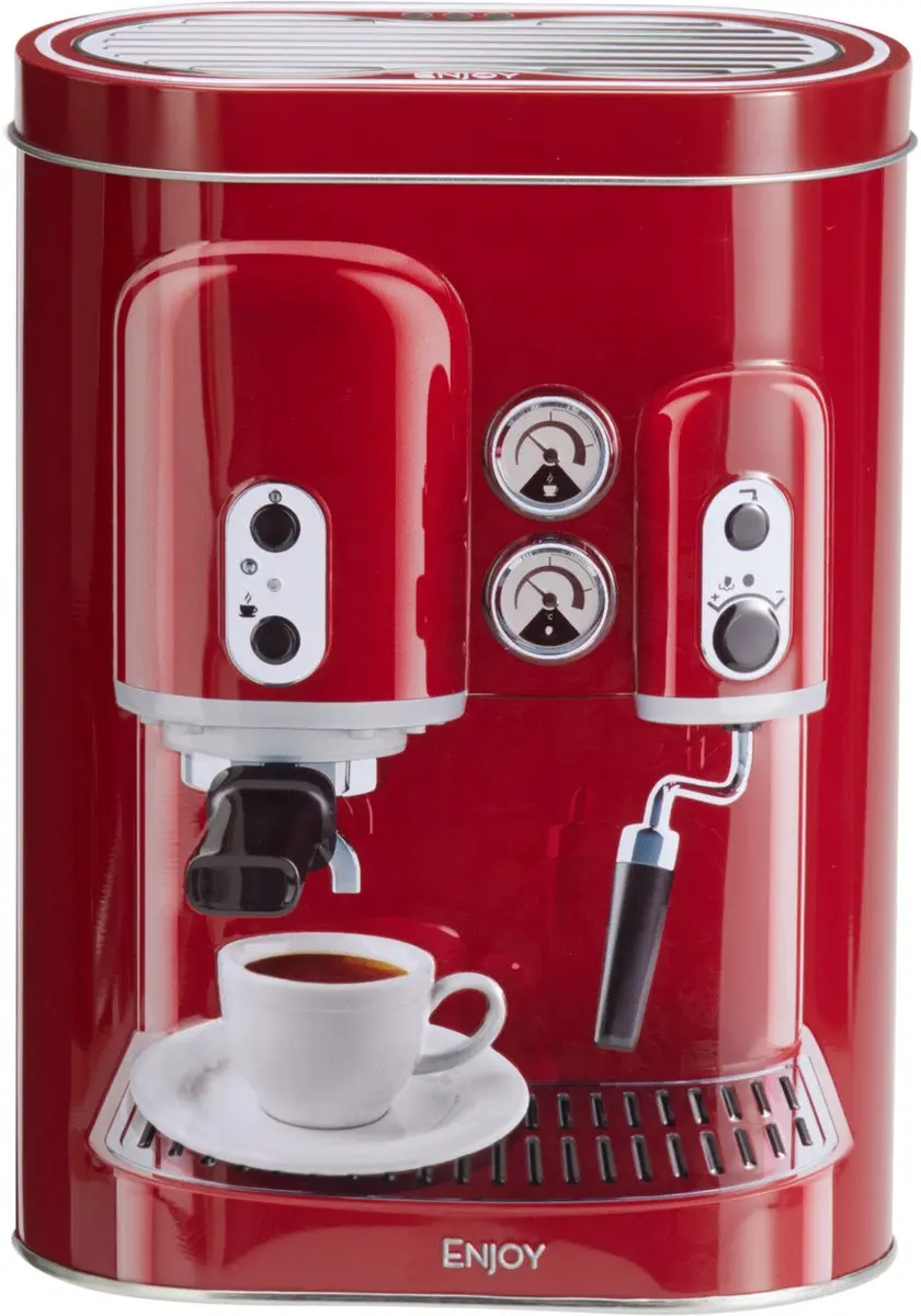 Excellent Houseware Retro Koffie Bewaarblikken - 3-delig - 0.5L - Groen