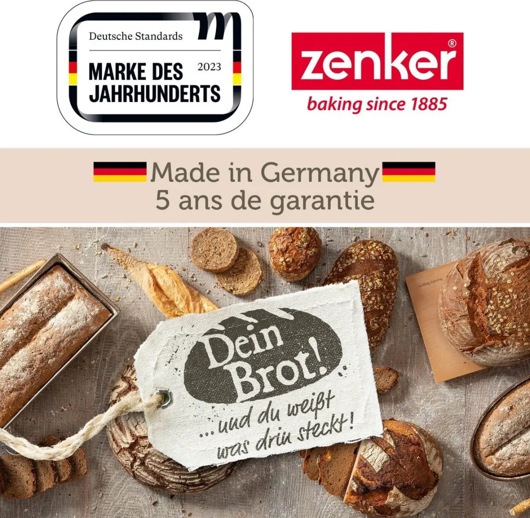 Zenker Mal voor ronde broodjes 6 holtes 33x22cm - Goud