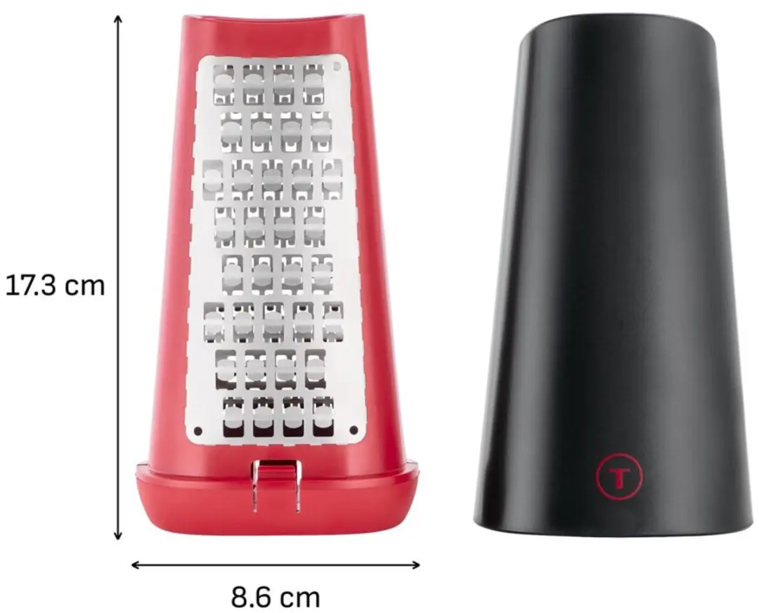 Tefal Ingenio Plus K4281034 Staande Rasp - Zwart/RVS/Rood - afbeelding 6 van 6
