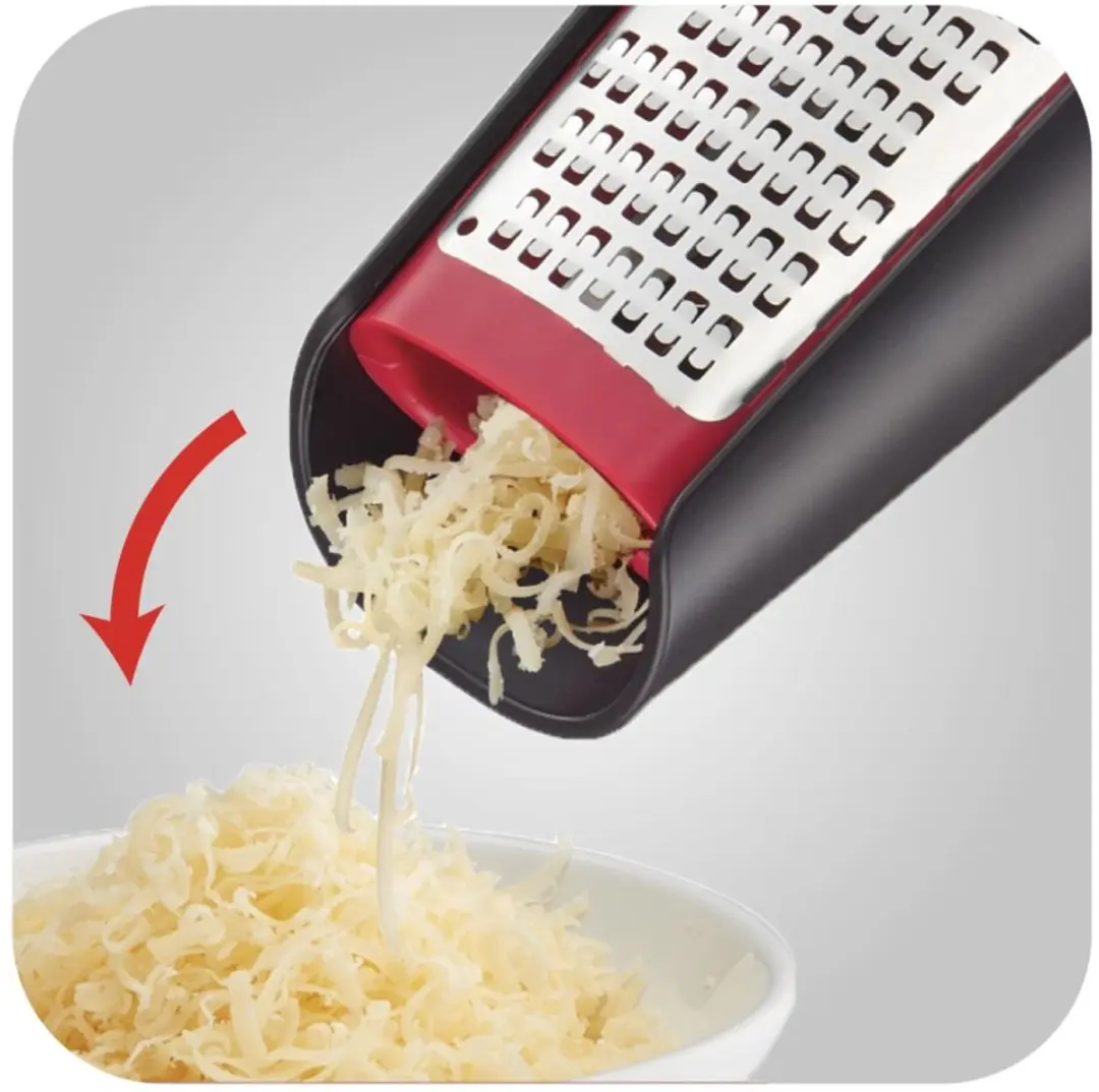 Tefal Ingenio Plus K4281034 Staande Rasp - Zwart/RVS/Rood
